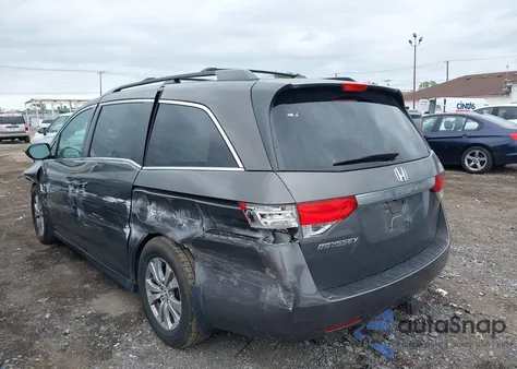 2014 Honda Odyssey Ex-L из США, поврежденный, VIN 5FNRL5H60EB003428